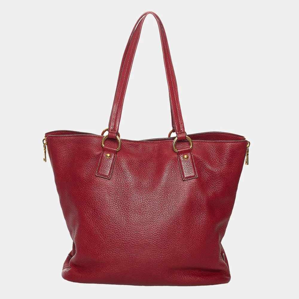 商品[二手商品] Prada|Prada Red Vitello Daino Tote Bag,价格¥4665,第3张图片详细描述