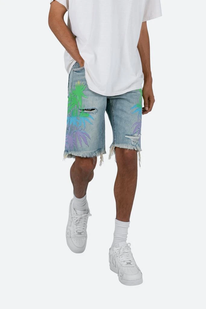 R468 Palm Denim Shorts - Light Blue 商品