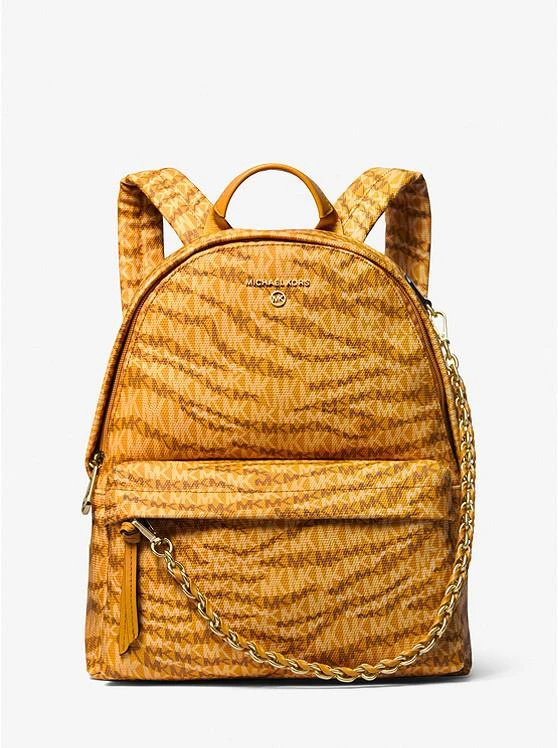 商品Michael Kors|Slater Medium Animal Print Logo Backpack,价格¥1275,第1张图片