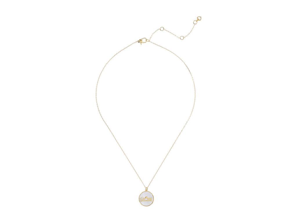 商品Kate Spade|In The Stars Mother-of-Pearl Libra Pendant Necklace,价格¥369,第4张图片详细描述