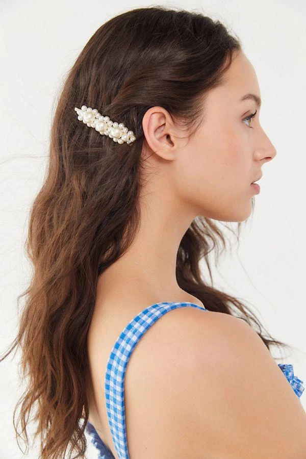 商品Urban Outfitters|Colton Beaded Metal Hair Pin,价格¥75,第1张图片