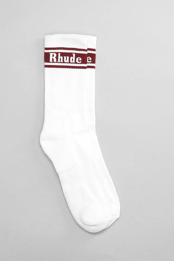 商品Rhude|Rhude Socks In White Cotton,价格¥535,第1张图片