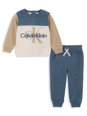 商品Calvin Klein|​Baby Boy’s Crewneck Sweatshirt & Sweatpants Set,价格¥241,第1张图片