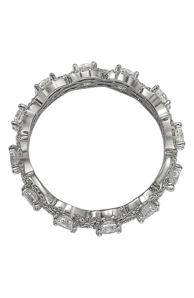 商品Suzy Levian|Sterling Silver CZ Bridal Band Ring,价格¥671,第5张图片详细描述