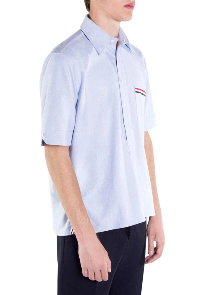 商品Thom Browne|Cotton Short-Sleeve Button-Down Shirt,价格¥3373,第3张图片详细描述