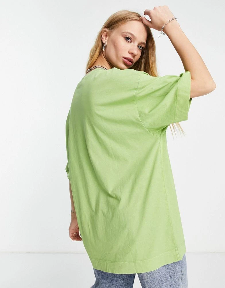 商品Topshop|Topshop oversized washed boyfriend tee in green,价格¥130,第3张图片详细描述