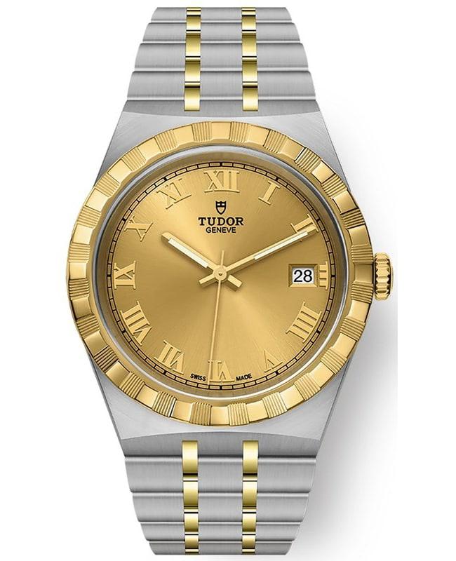 Tudor Royal Champagne Dial Stainless Steel Unisex Watch M28503-0003商品第1张图片规格展示