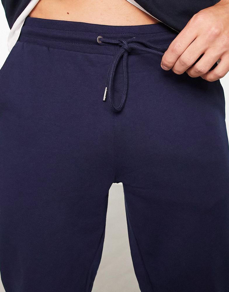 ASOS DESIGN tapered joggers in navy商品第3张图片规格展示