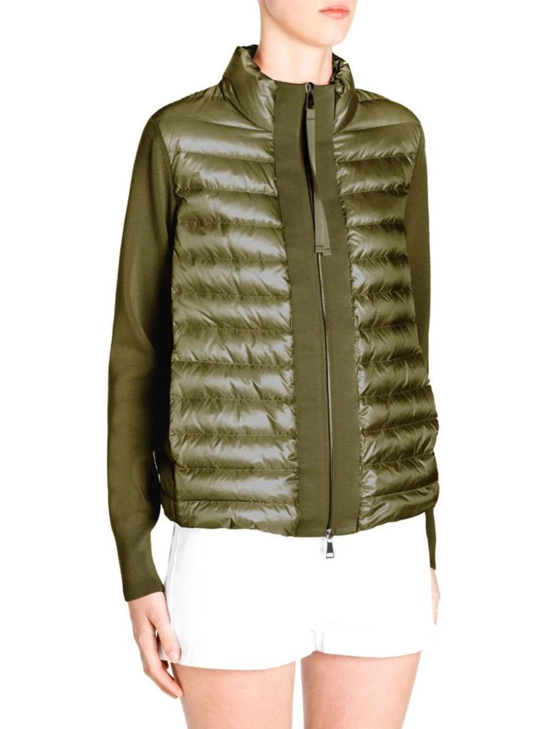 商品Moncler|Moncler - Down Quilted & Knit Zip Front Cardigan,价格¥5845,第3张图片详细描述