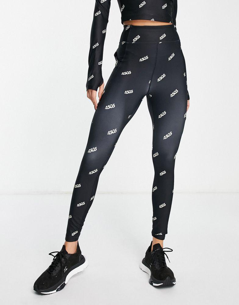 ASOS 4505 legging in mono branded graphic商品第1张图片规格展示