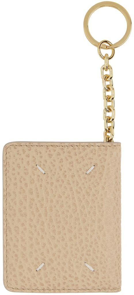 商品MAISON MARGIELA|Beige Keychain Bifold Card Holder,价格¥1306,第2张图片详细描述