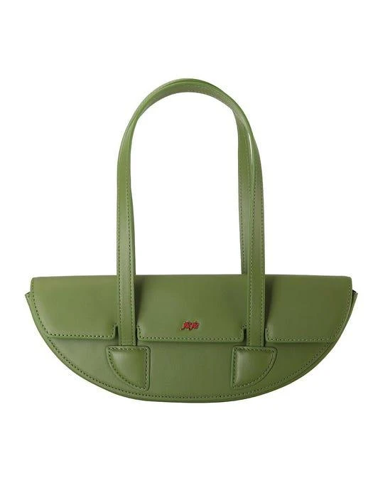 商品yieyie|Y04 Riri Halfmoon Shoulder Bag Green Tea,价格¥1647,第1张图片
