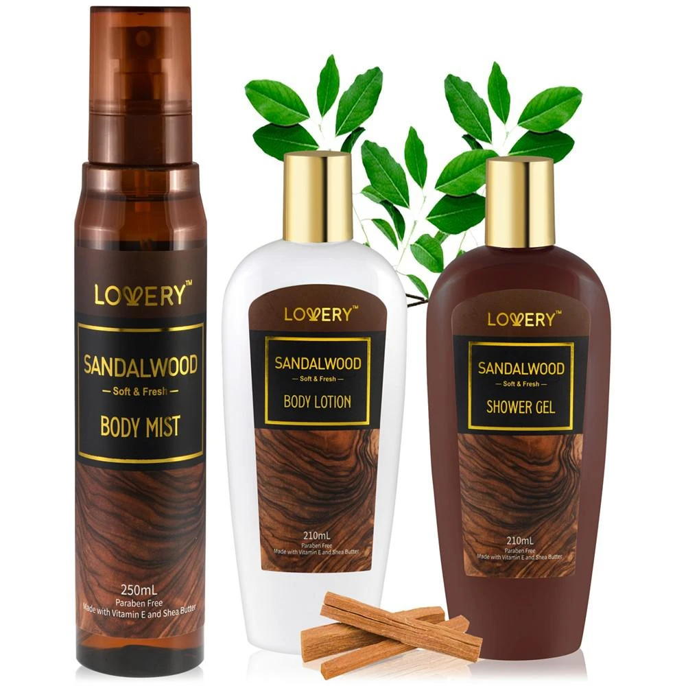 商品Lovery|3-Pc. Sandalwood Bath & Body Set,价格¥262,第1张图片