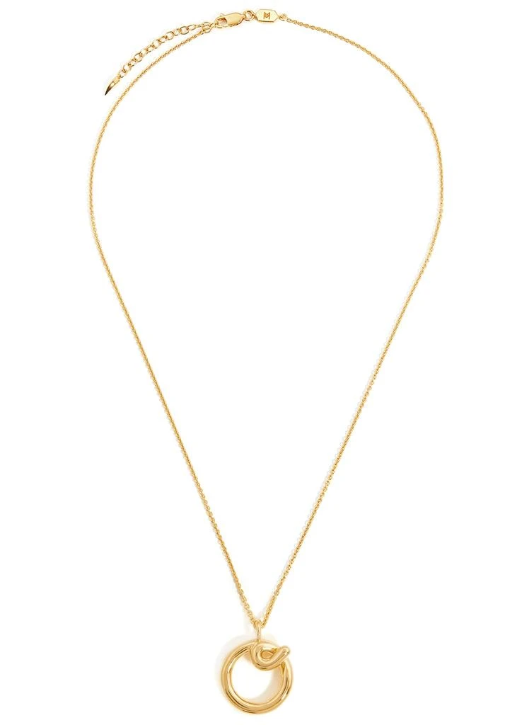 商品Missoma|O initial 18kt gold-plated necklace,价格¥1294,第1张图片