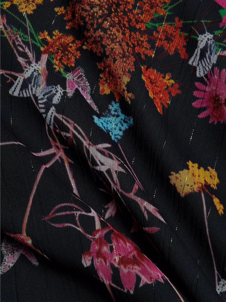 Floral Chiffon Tie-Neck Blouse 商品