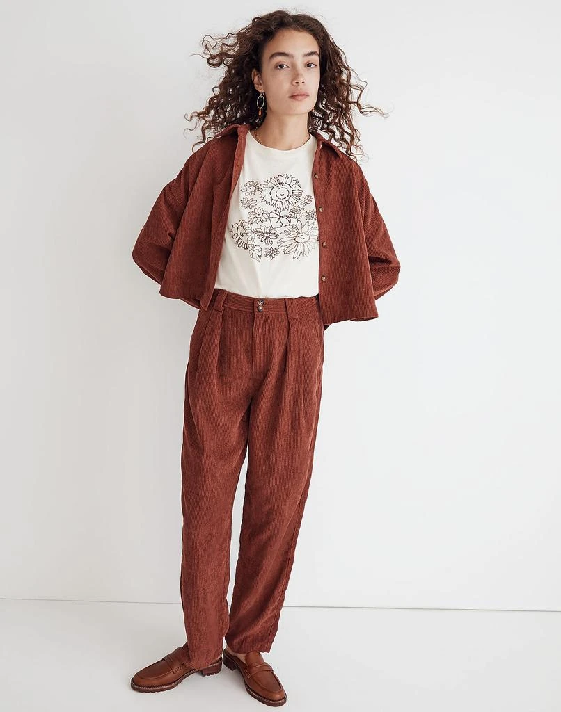 商品Madewell|Corduroy High-Rise Tapered Pants,价格¥401,第4张图片详细描述