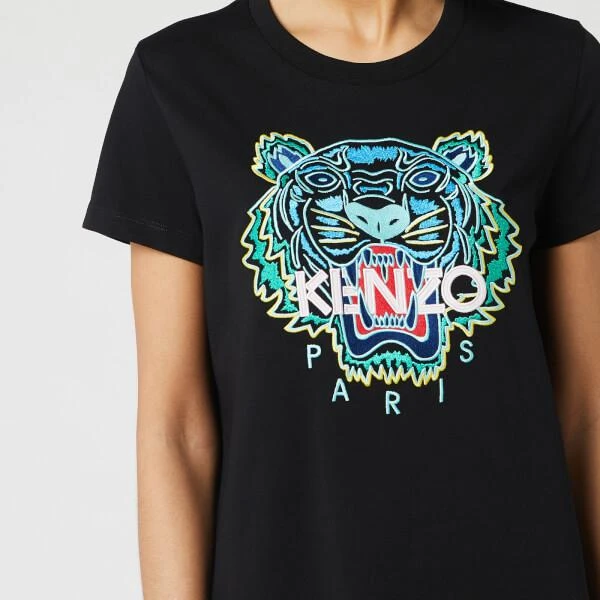 商品Kenzo|KENZO Women's 经典虎头T恤裙 - 黑色,价格¥1060,第4张图片详细描述