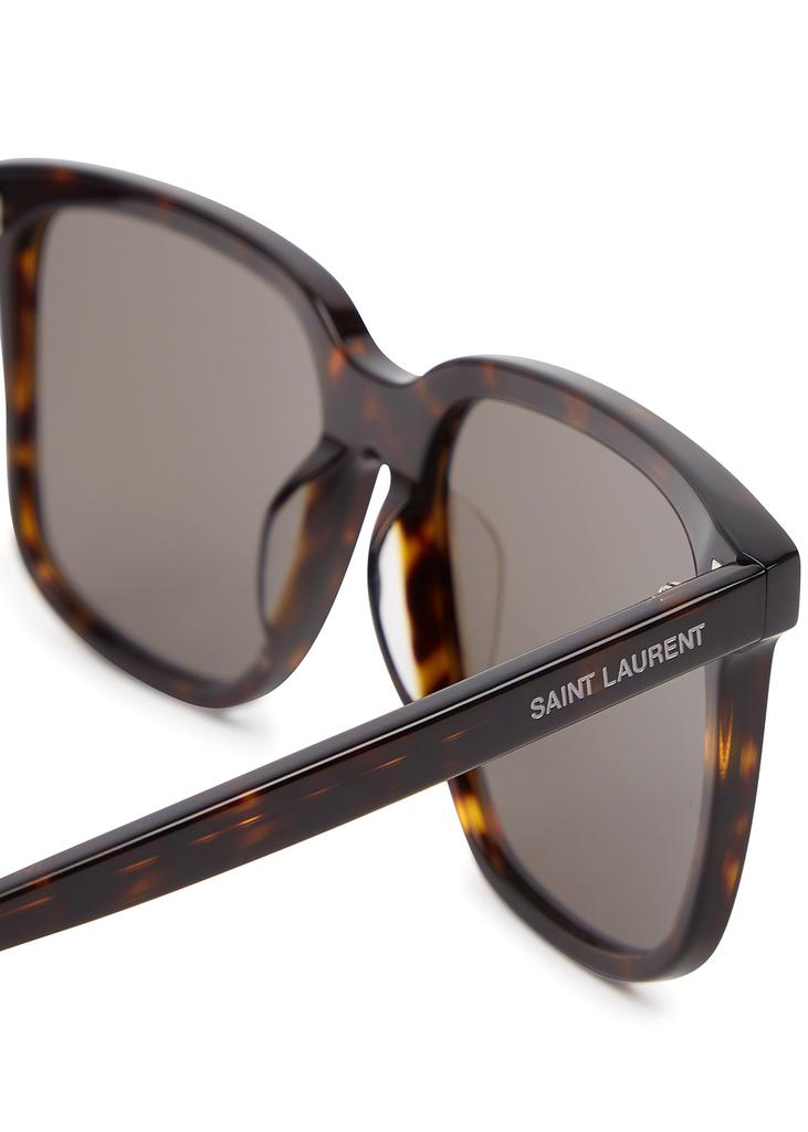 SL480 tortoiseshell square-frame sunglasses商品第3张图片规格展示