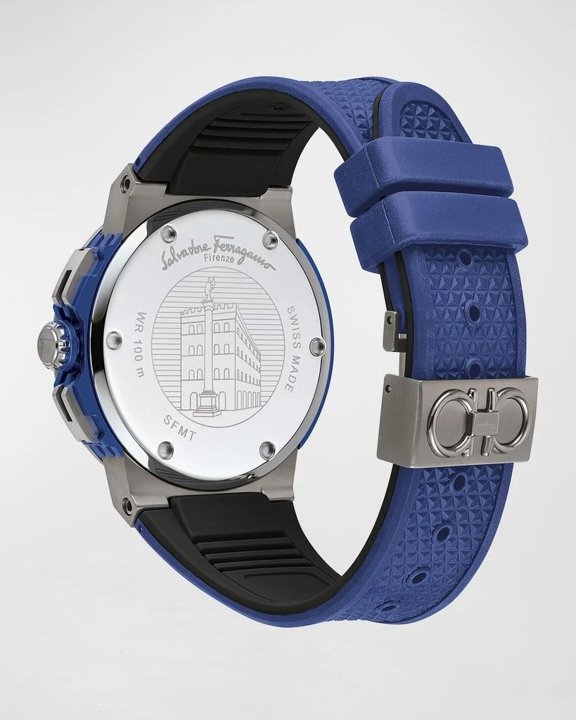商品Salvatore Ferragamo|Men's F-80 Titanium Silicone Watch, 44mm,价格¥7399,第4张图片详细描述