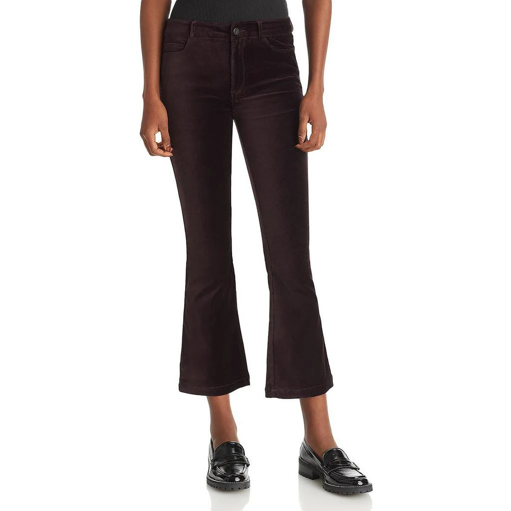 商品Paige|Paige Womens Claudine Velvet Stretch Flared Pants,价格¥124,第1张图片