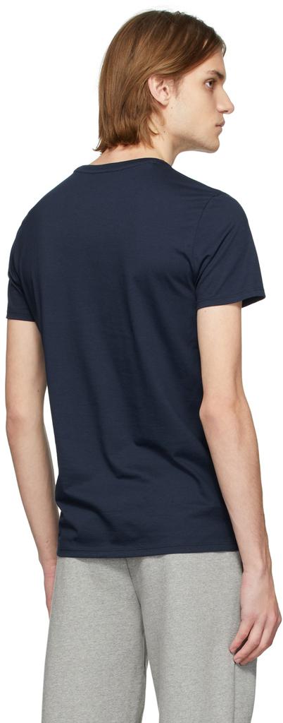 Navy Pima Cotton Logo T-Shirt商品第3张图片规格展示