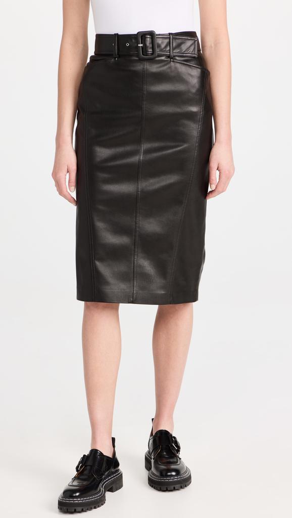 Theory Belted Seam Skirt商品第2张图片规格展示