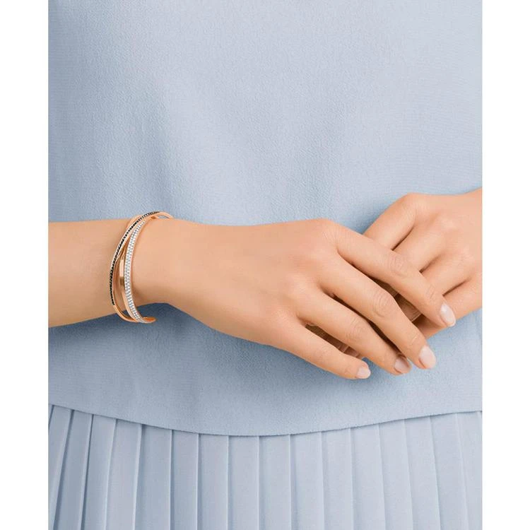 商品Swarovski|Rose Gold-Tone Crisscross Crystal Cuff Bracelet,价格¥1115,第2张图片详细描述