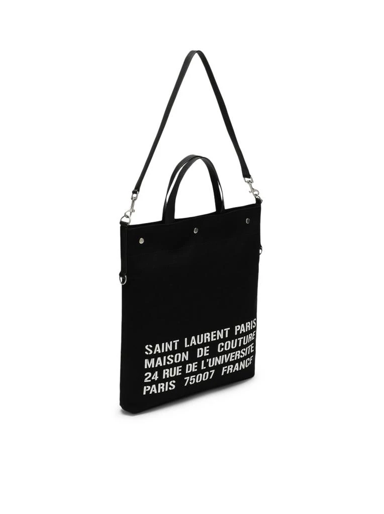 商品Yves Saint Laurent|Black North/South tote bag in canvas,价格¥10039,第3张图片详细描述