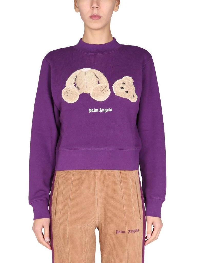 商品Palm Angels|Palm Angels Womens Purple Sweatshirt,价格¥5453,第1张图片