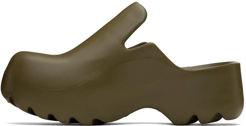 商品Bottega Veneta|Khaki Flash Clogs,价格¥2610,第3张图片详细描述