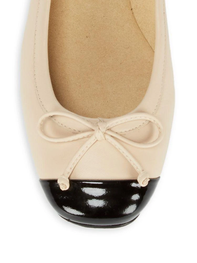 商品Stuart Weitzman|Stringtip Leather Ballet Flats,价格¥789,第3张图片详细描述