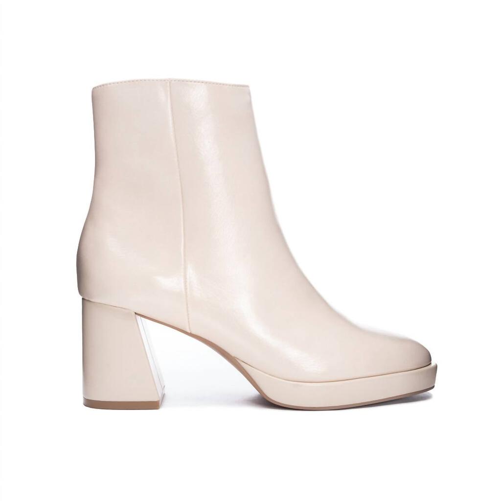 Bottines Dodger pour femmes en cuir couleur vanille image 2