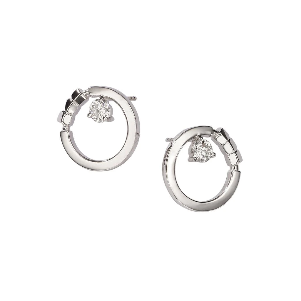 商品AME|Âme Totem 18K White Gold, Lab-Grown Diamond 0.50ct. tw. Circle Stud Earrings,价格¥11065,第1张图片