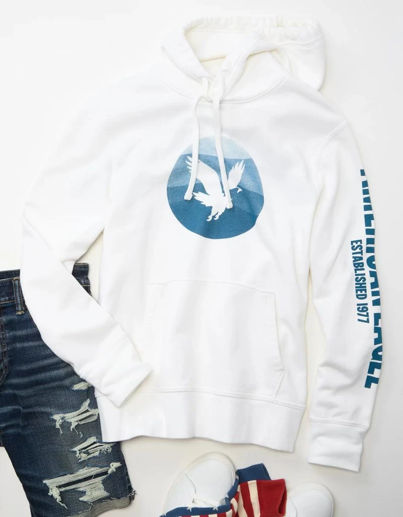 商品AE|AE Bonfire Fleece Graphic Hoodie,价格¥137,第1张图片