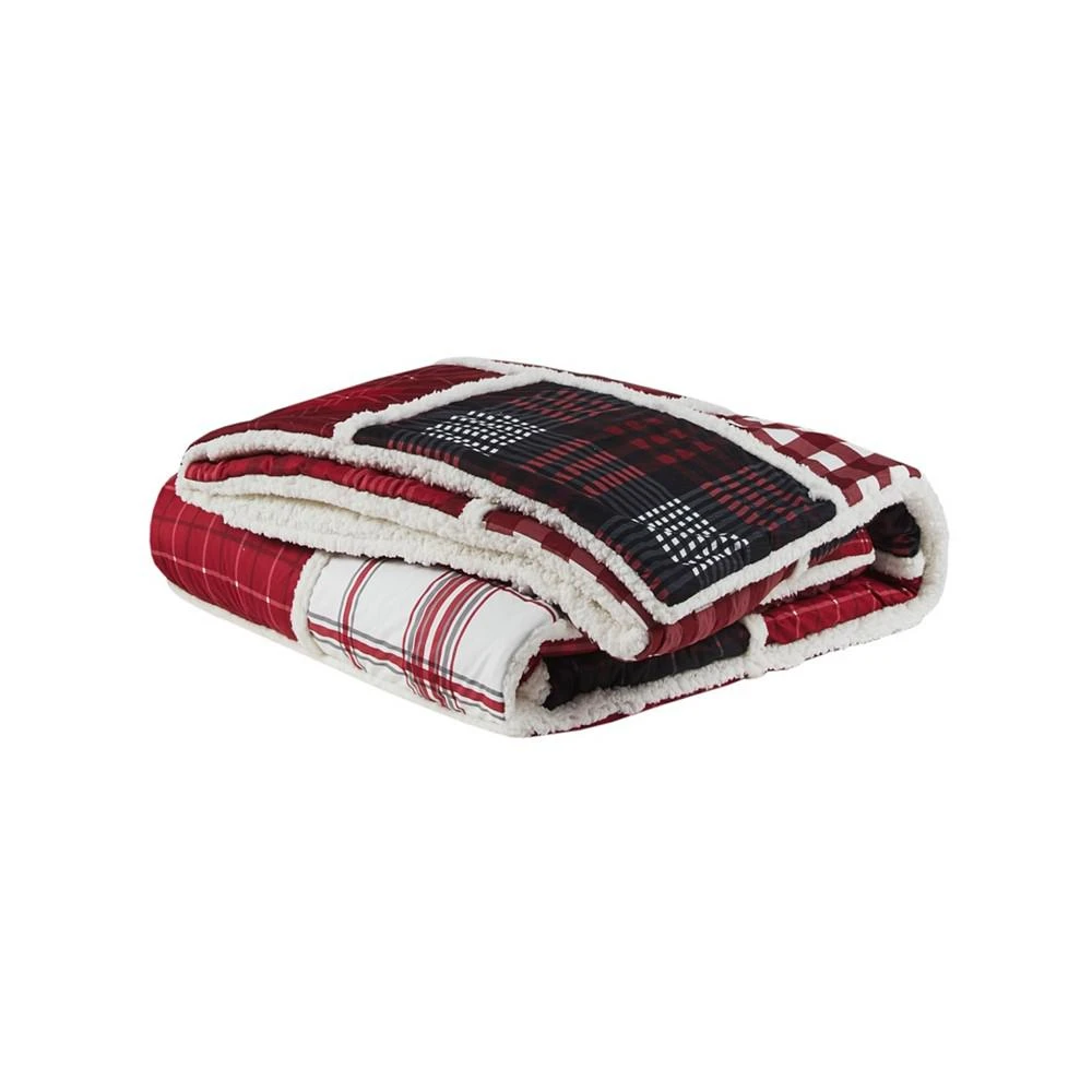 商品Premier Comfort|Patchwork Sherpa 3-Pc. Comforter Set,价格¥507,第5张图片详细描述