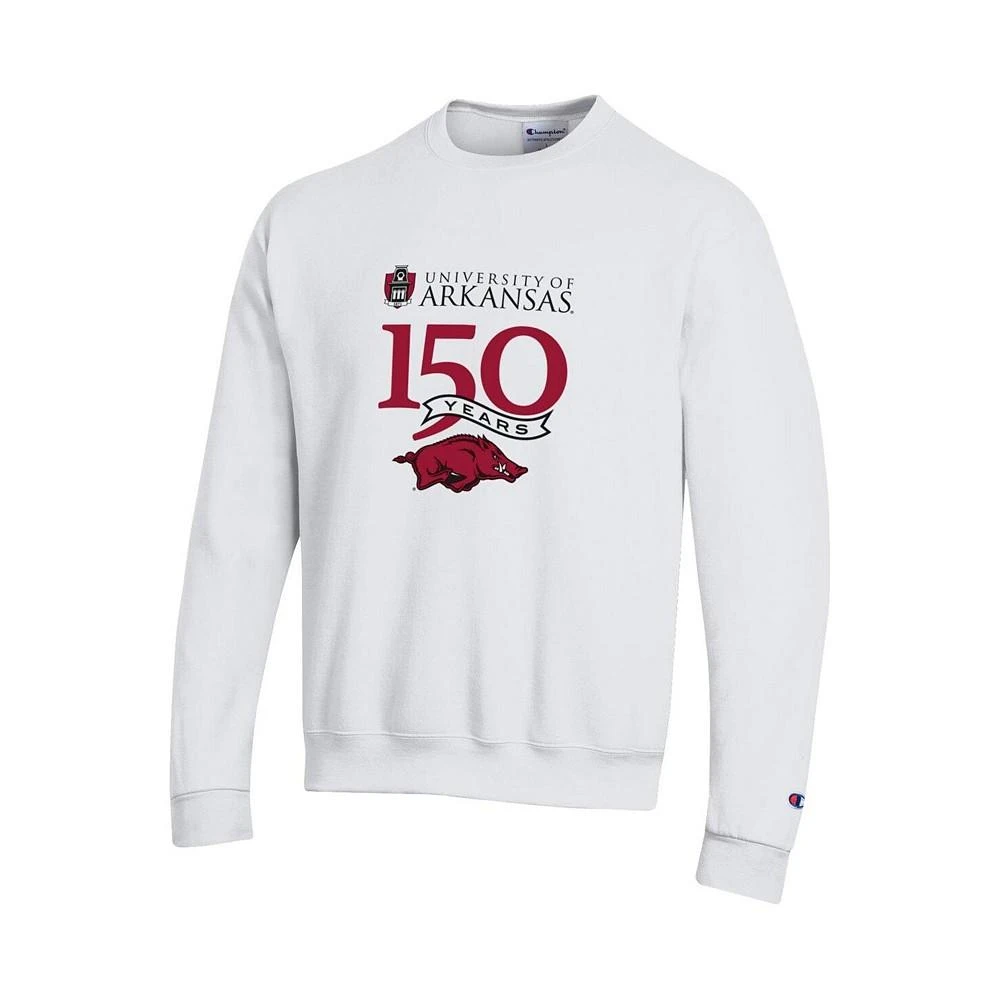 商品CHAMPION|Men's White Arkansas Razorbacks 150th Anniversary Pullover Sweatshirt,价格¥331,第2张图片详细描述