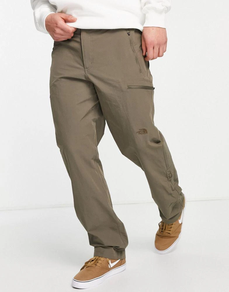 商品The North Face|The North Face Exploration Convertible trousers in brown,价格¥454,第1张图片