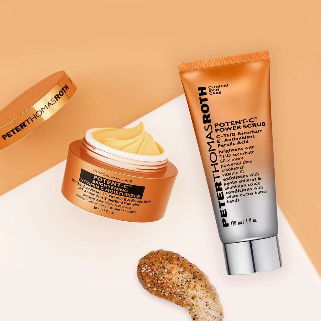 商品Peter Thomas Roth|Full-Size Potent-C Moisturizer & Scrub Duo 2-Piece Kit|2 pieces,价格¥851,第1张图片