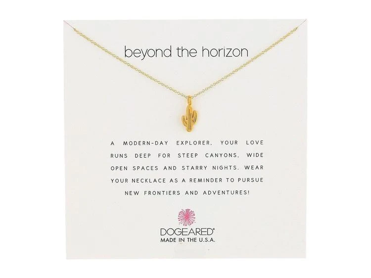 商品Dogeared|Beyond the Horizon Cactus Reminder Necklace,价格¥369,第1张图片