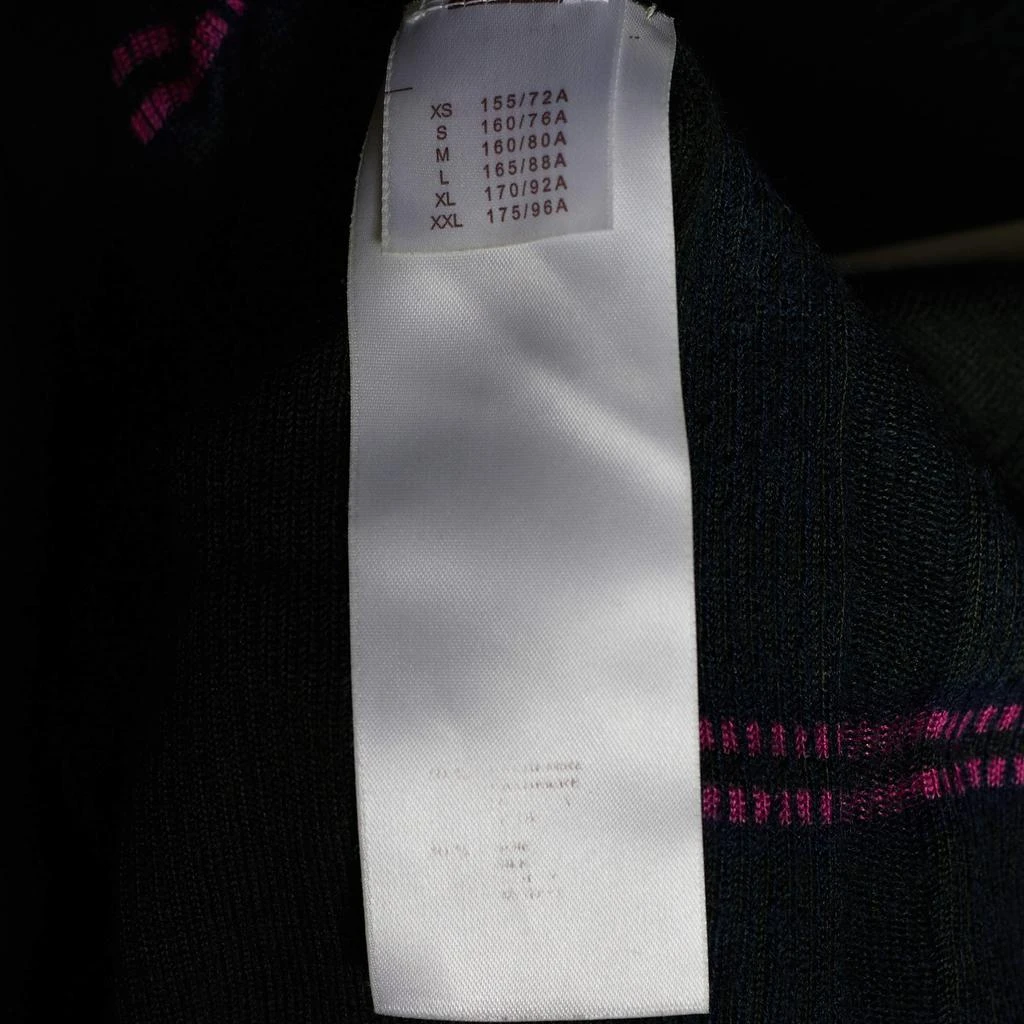 商品[二手商品] Louis Vuitton|Louis Vuitton Dark Green Checked Cashmere & Silk Knit Cardigan XS,价格¥1369,第5张图片详细描��述