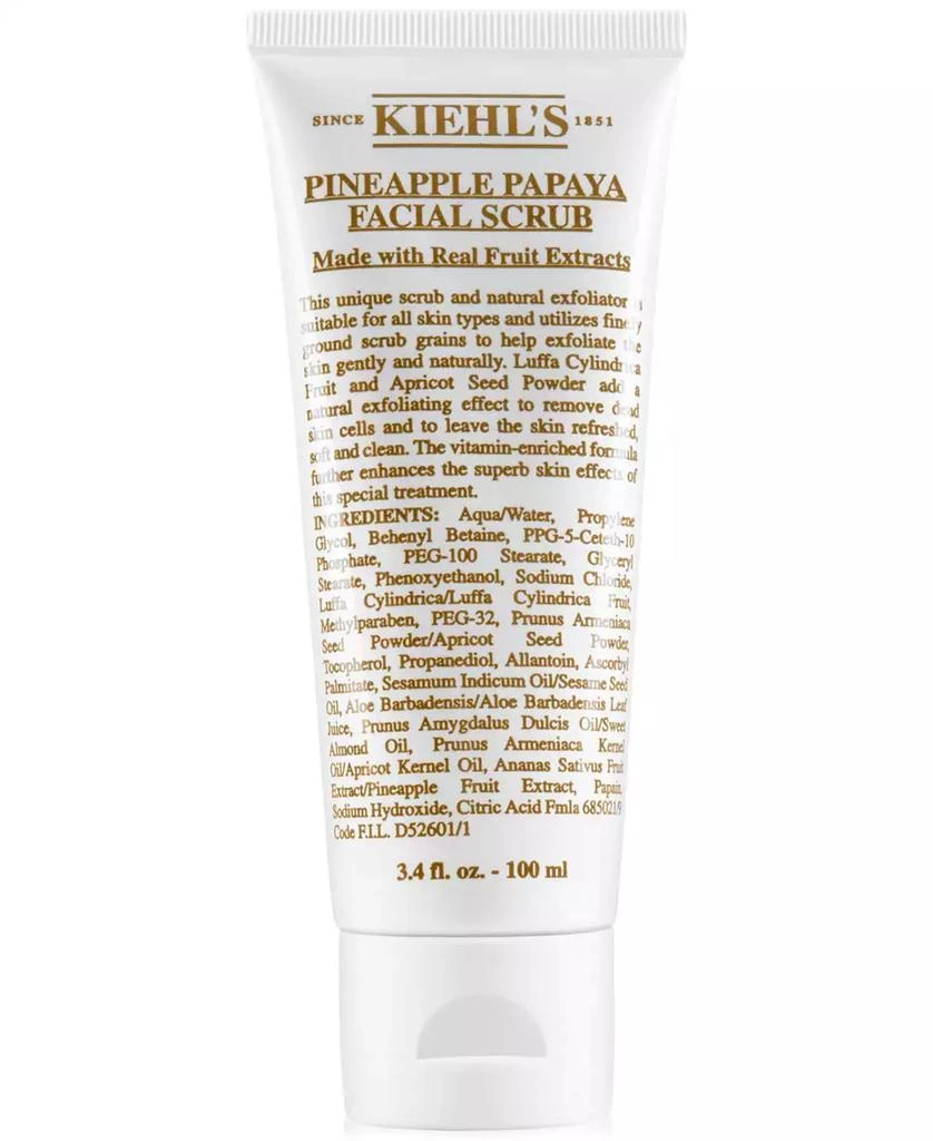 商品Kiehl's|Pineapple Papaya Facial Scrub, 3.4-oz.,价格¥260,第1张图片