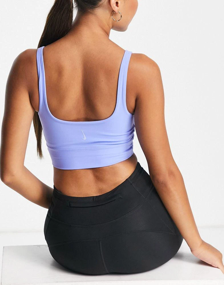商品NIKE|Nike Yoga Luxe light support crop top in blue,价格¥181,第2张图片详细描述