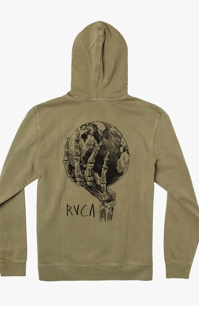 商品RVCA|Doomsday Pullover Hoodie - Mosstone,价格¥346,第2张图片详细描述