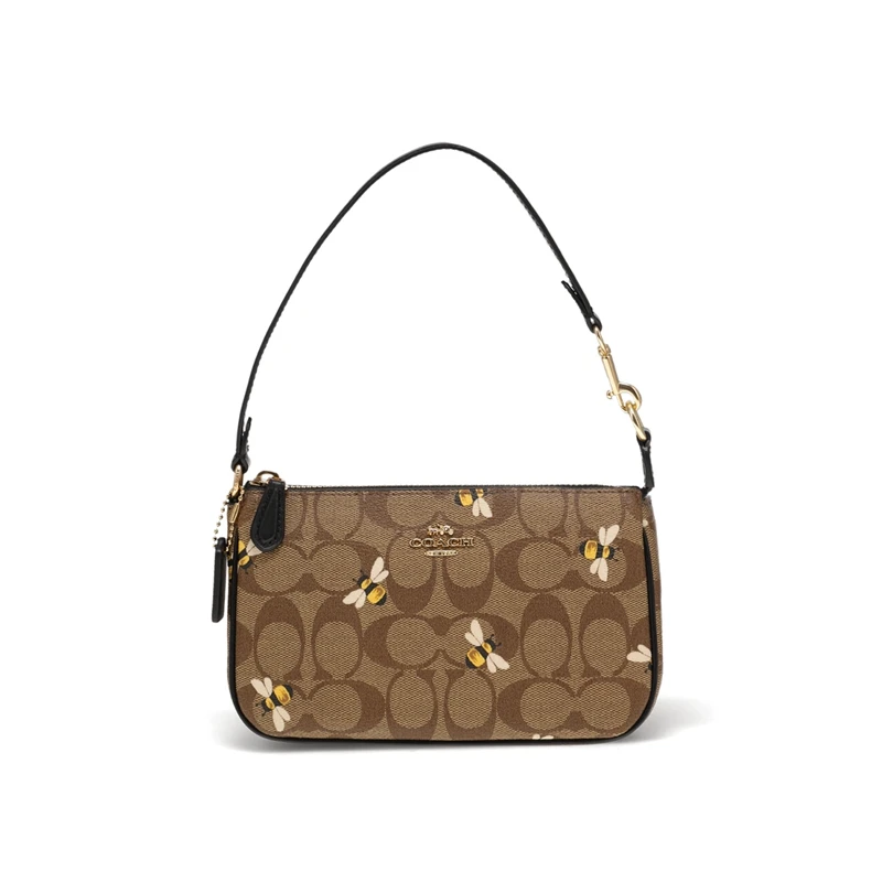 商品Coach|COACH 奥莱款女士PVC配皮手拿包 C8673IME7V,价格¥1148,第1张图片