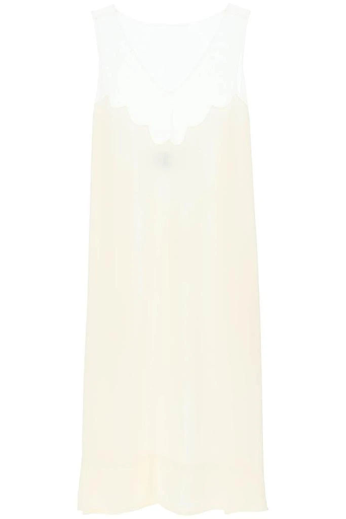 商品Simone Rocha|MIDI DRESS WITH TULLE NECKLINE,价格¥2831,第1张图片