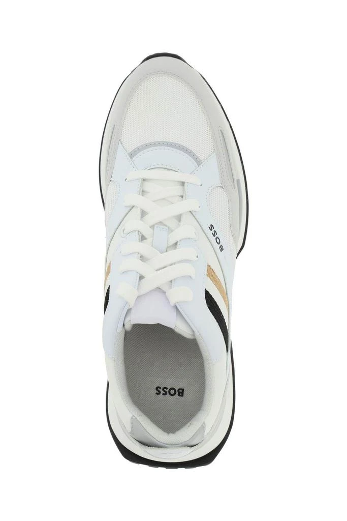 商品Hugo Boss|FAUX LEATHER AND MESH 'JONAH' SNEAKERS,价格¥634,第3张图片详细描述