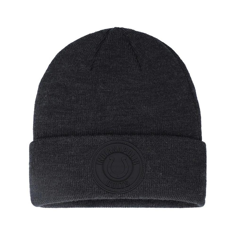 商品Fanatics|Men's Branded Black Indianapolis Colts Blackout Cuffed Knit Hat,价格¥180,第1张图片
