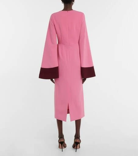 商品ROKSANDA|Colorblocked crêpe midi dress,价格¥7992,第3张图片详细描述