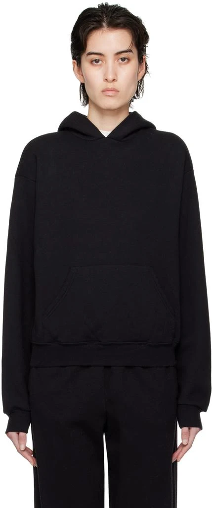 商品SKIMS|Black Cotton Fleece Classic Hoodie,价格¥571,第1张图片