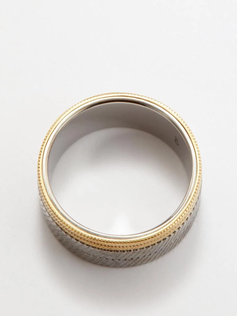 商品Yves Saint Laurent|Tandem two-tone ring,价格¥4086,第5张图片详细描述